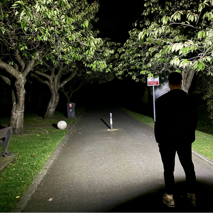 Linterna Frontal LED NEXORA 230°  Manos Libres, Visión Total