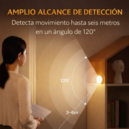 Luz LED Automática con Sensor de Movimiento (Instalación sin Herramientas)